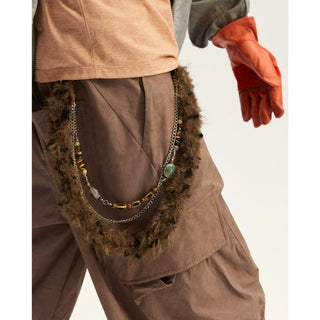 [Monterest] Detachable Triple Chain Beaded Pants Chain