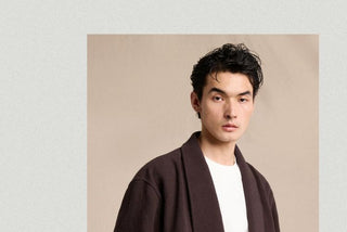 [CULTUM] Cotton Linen Blend Shawl Collar Jacket