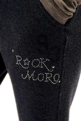 [Moromoro2] Rhinestone Printed Sweatshirt  Set