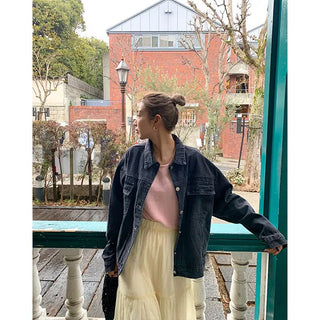 Oversized denim jacket