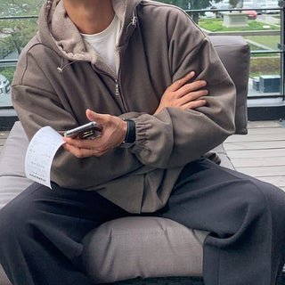 Rabbit fur wool anorak (3 colors)