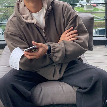 Rabbit fur wool anorak (3 colors)