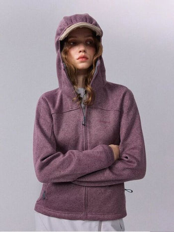 [Monterest] 5A Antibacterial Fleece-Lined Hooded Cardigan