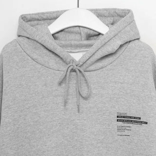 Lettering Hooded T-shirt