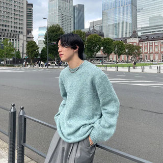 Wool round knit