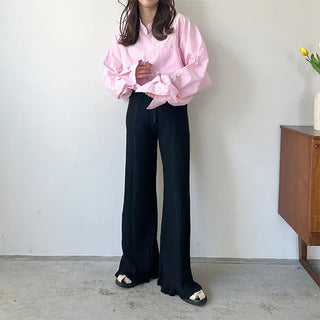 Frilled Rib Pants