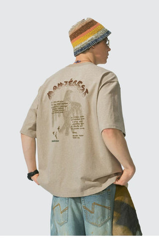 [Monterest] Outdoor Bird Print Oversized T-Shirt