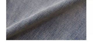 [MASONPRINCE] Washed Slub Denim Cropped Wide Pants