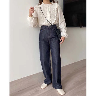 dail deep denim pants