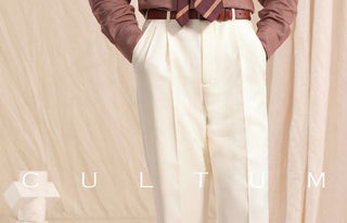 [CULTUM] Imperial Collar Herringbone Flannel Shirt