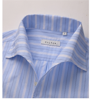 [CULTUM] Cotton Stripe Shirt