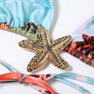 Self tie halter flower print 3 piece maxi skirt set