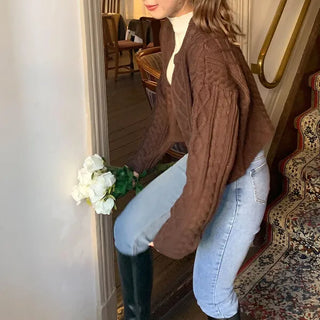 Simple Cable Cardigan