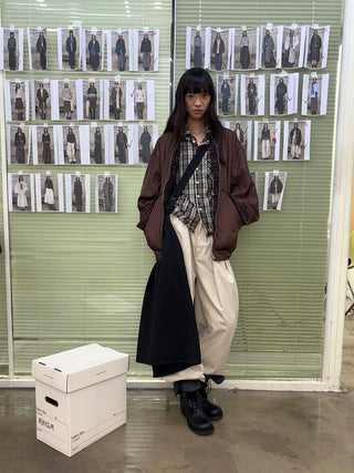 [NeverSeez] Plaid Cotton Shirt