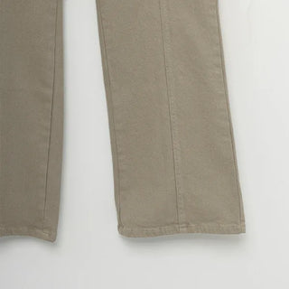 Cotton line flare pants