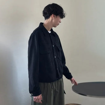 Pocket suede jacket