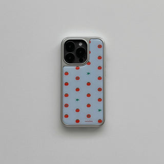 Dot yellow mint ipad case