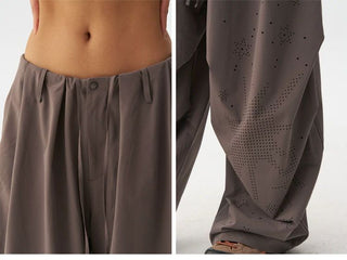 [Monterest] Quick-Dry Burnout Wide Leg Pants