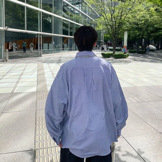 Oversized striped shirt