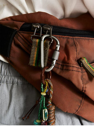 [Monterest] Handwoven Beaded Bag Charm Keychain