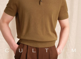 [CULTUM] Knit Polo Shirt