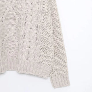 Shoulder slit knit