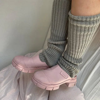 Knitted warmer socks
