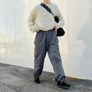 String wide pants