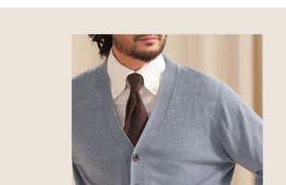 [CULTUM] V-Neck Cashmere Blend Cardigan
