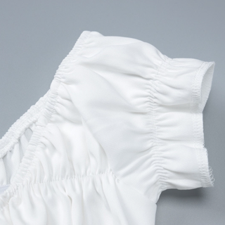 Ruched ribbon off shoulder v neck mini dress