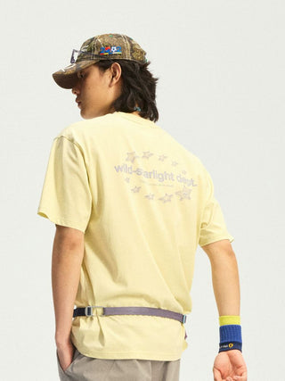 [Monterest] Quick-Dry Star Print Relaxed Fit Tee
