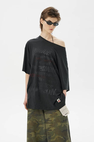 [MASONPRINCE] Cotton-Linen Graffiti Print Tank Top / Tee