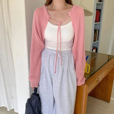 Ballet Ribbon Bolero Cardigan