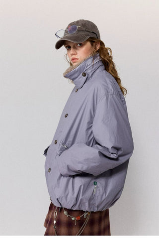 [Monterest] Detachable Fur Collar Deck Jacket