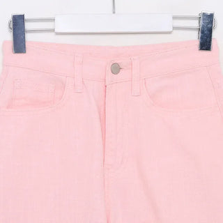 Linen straight pants