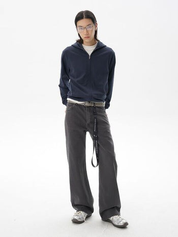 [MASONPRINCE] Washed bootcut jeans