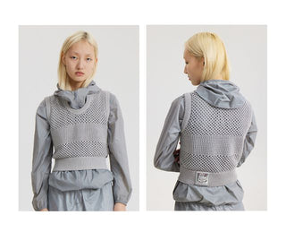CONP Knitted mesh tight vest (gray)