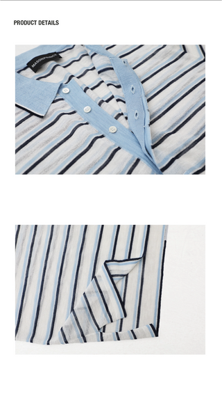 [MASONPRINCE] Stripe Polo Shirt