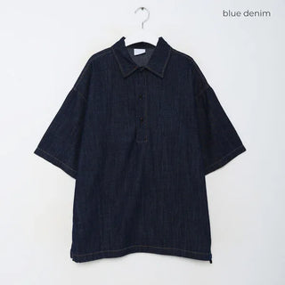 String denim shirt