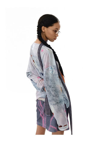 CONP Mesh Graphic Long Sleeve (White)