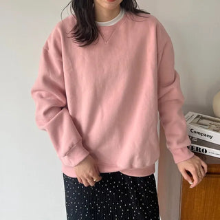 Pastel brushed fleece sweatshirt - P000KZUH