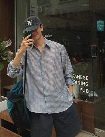 More Summer Check Shirt (4 colors, M~L)