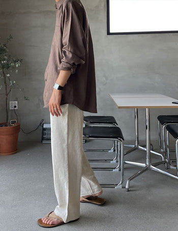 Bio-washed Tencel Loose Fit Shirt (6 colors)