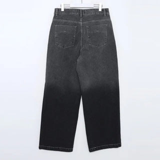 Gradient denim pants