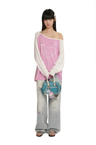 [moromoro2] Leather Bow Ballet Sandals