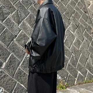 mirage balloon leather jacket