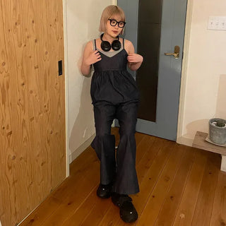 Summer denim camisole and pants set