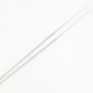 Long chain buckle necklace