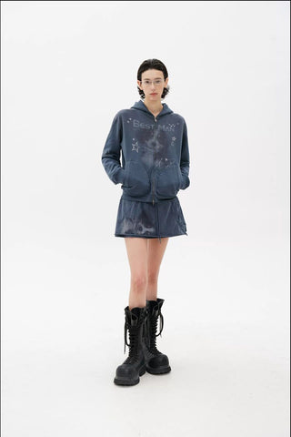 [MASONPRINCE] Deconstructed Knit Mini Skirt