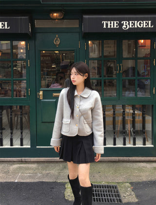 (Pleated skirt with built-in inner shorts)